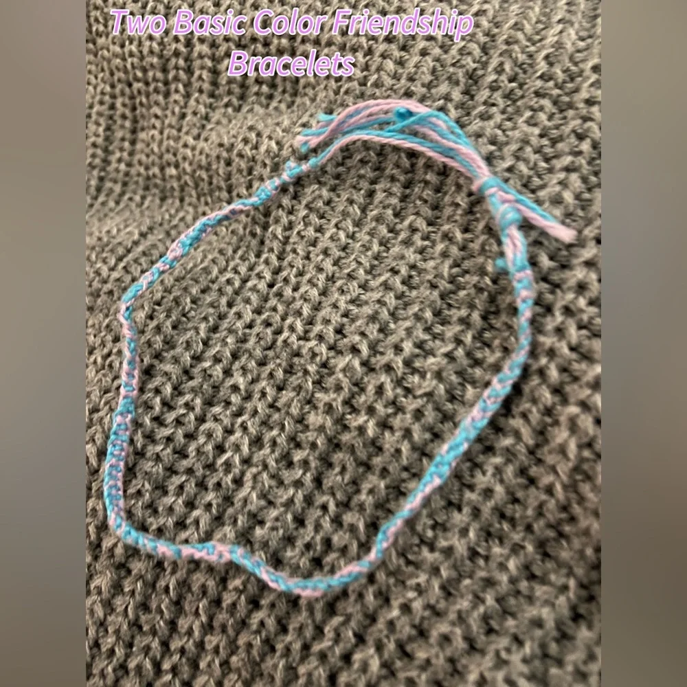 Two Basic Color Friendship Bracelets! π|π - Picture 1 of 2
